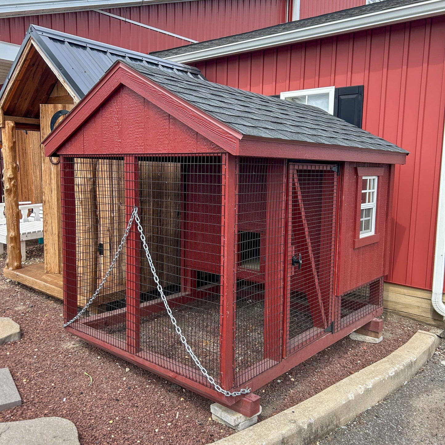 Chicken Coop - 5x7 Aframe Combination - 1133