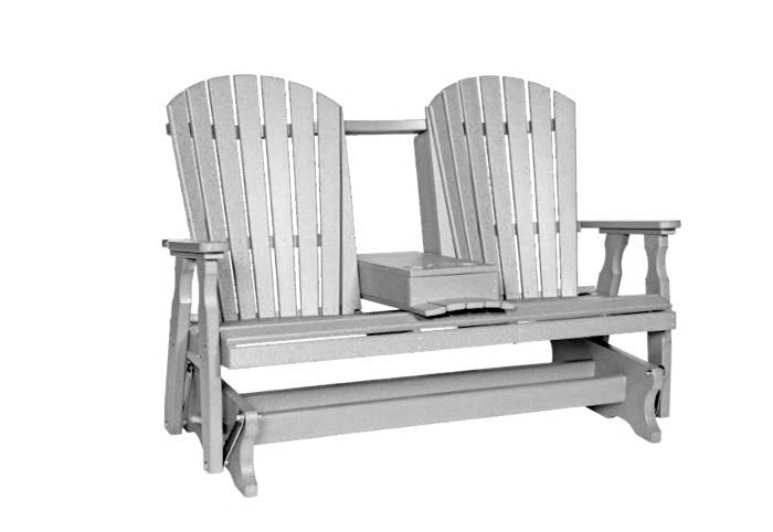 Fanback Console Glider - Poly Lumber